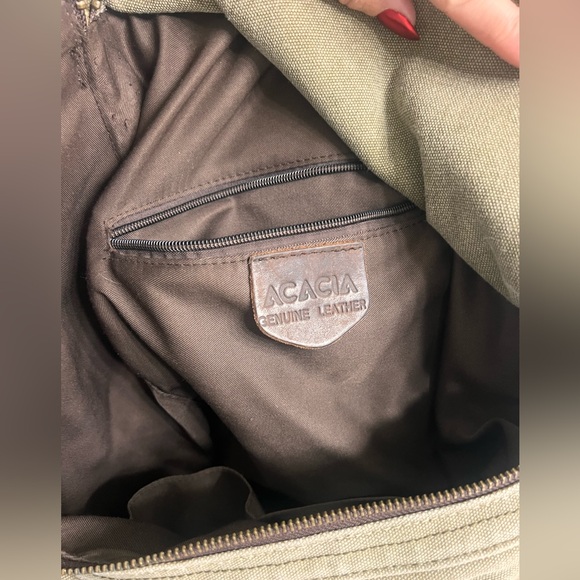 Leather and Canvas backpack - Picture 3 of 6